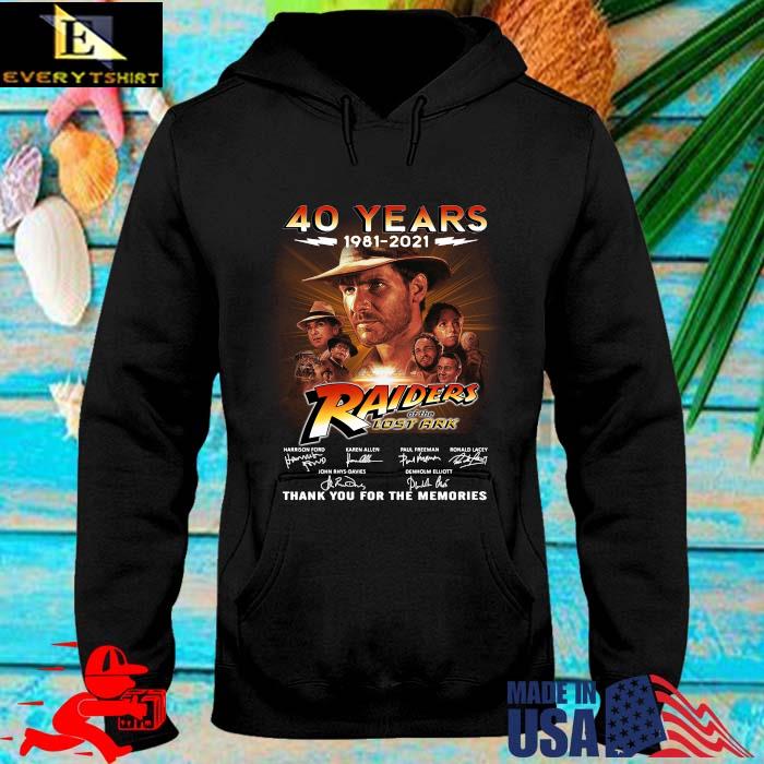 40 Years Raiders Of The Lost Ark Thank You For Memories Signatures Shirt hoodie den