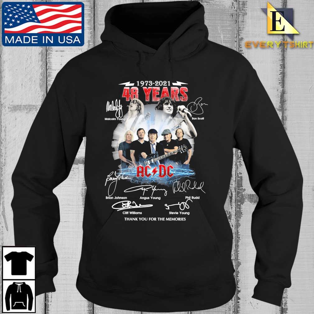 1973-2021 48 Years Acdc Thank You For The Memories Signatures Shirt Every Hoodie den