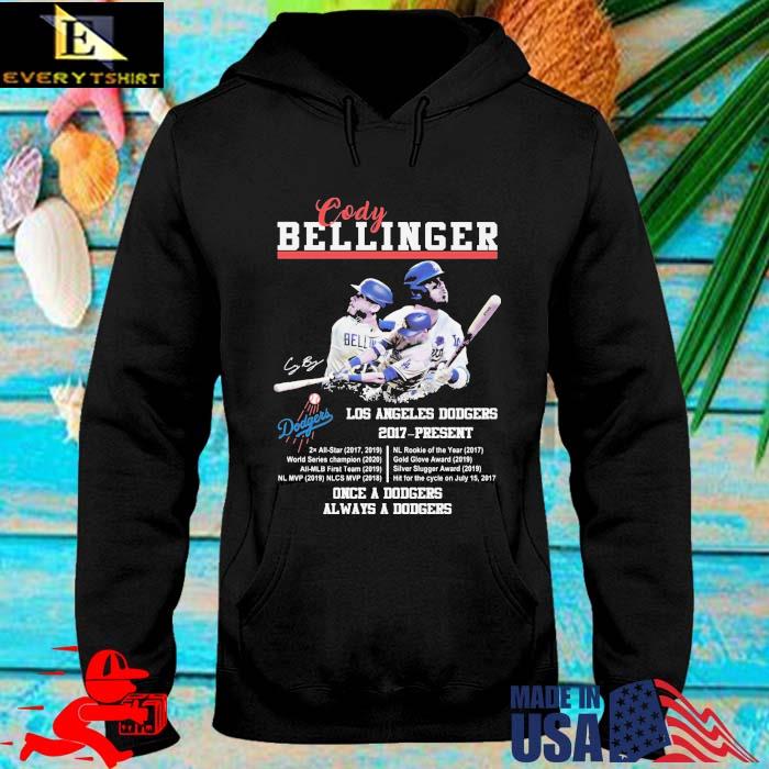 Cody Bellinger Los Angeles Dodgers 2017-present once a Dodgers always a Dodgers signature hoodie den