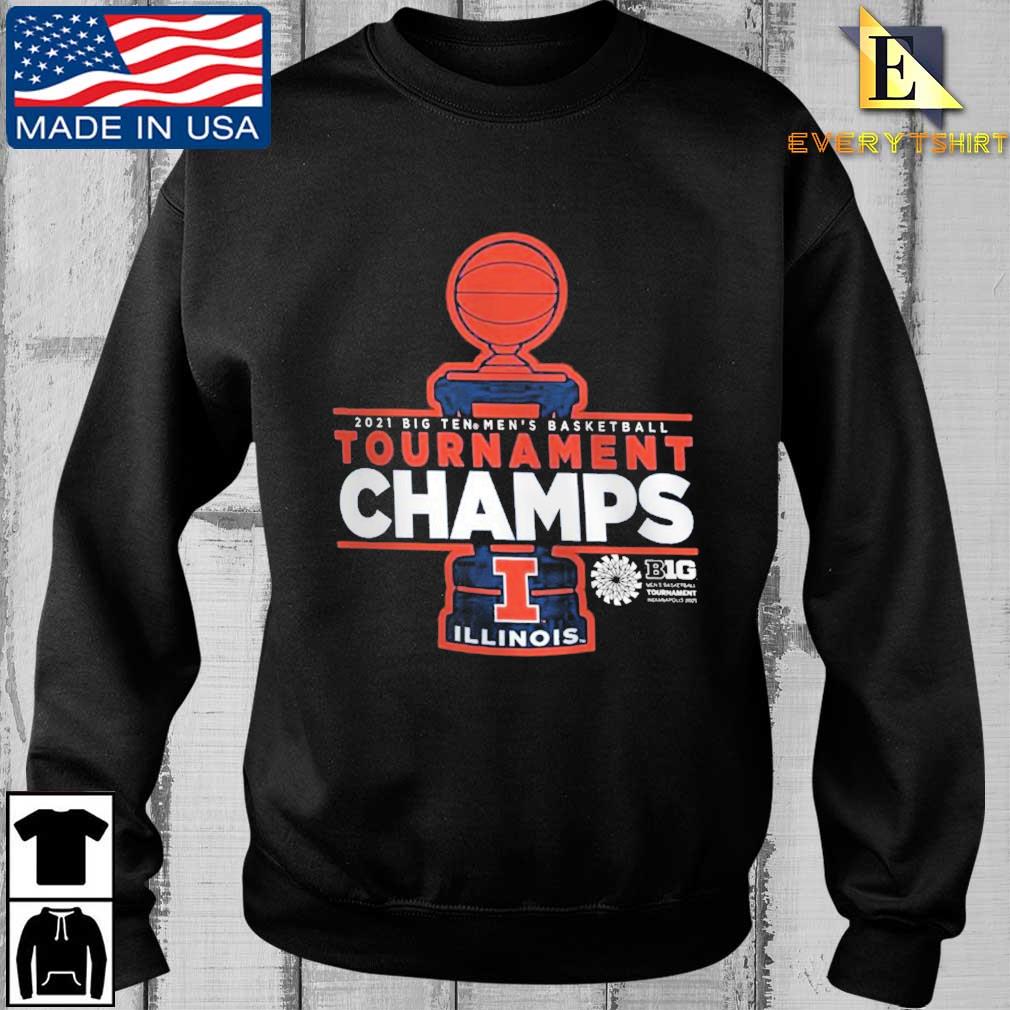 Illinois Basketball 20-21 B1G Tournament Championship tee Shirt