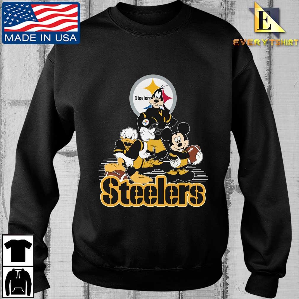 Pittsburgh Steelers Donald Goofy and Mickey Mouse shirt - Inspire Uplift