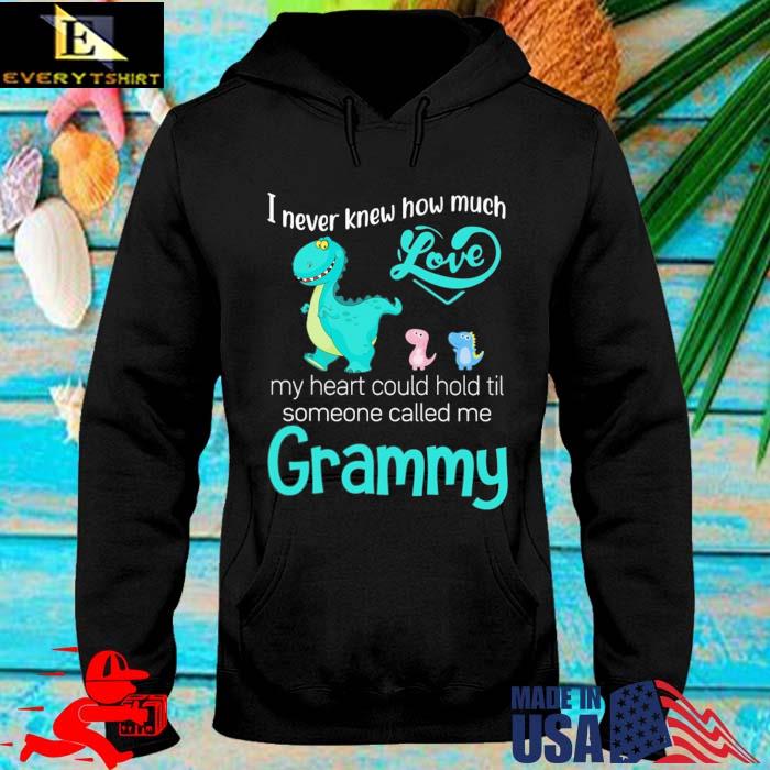 Saurus I never knew how much love my heart could hold til someone called Me grammy hoodie den