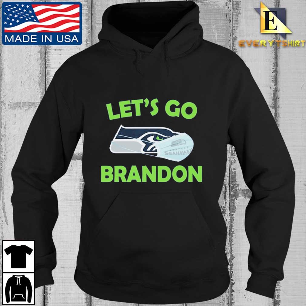 Seattle Seahawks logo face mask let's go brandon anti Biden shirt, hoodie,  sweater, long sleeve and tank top