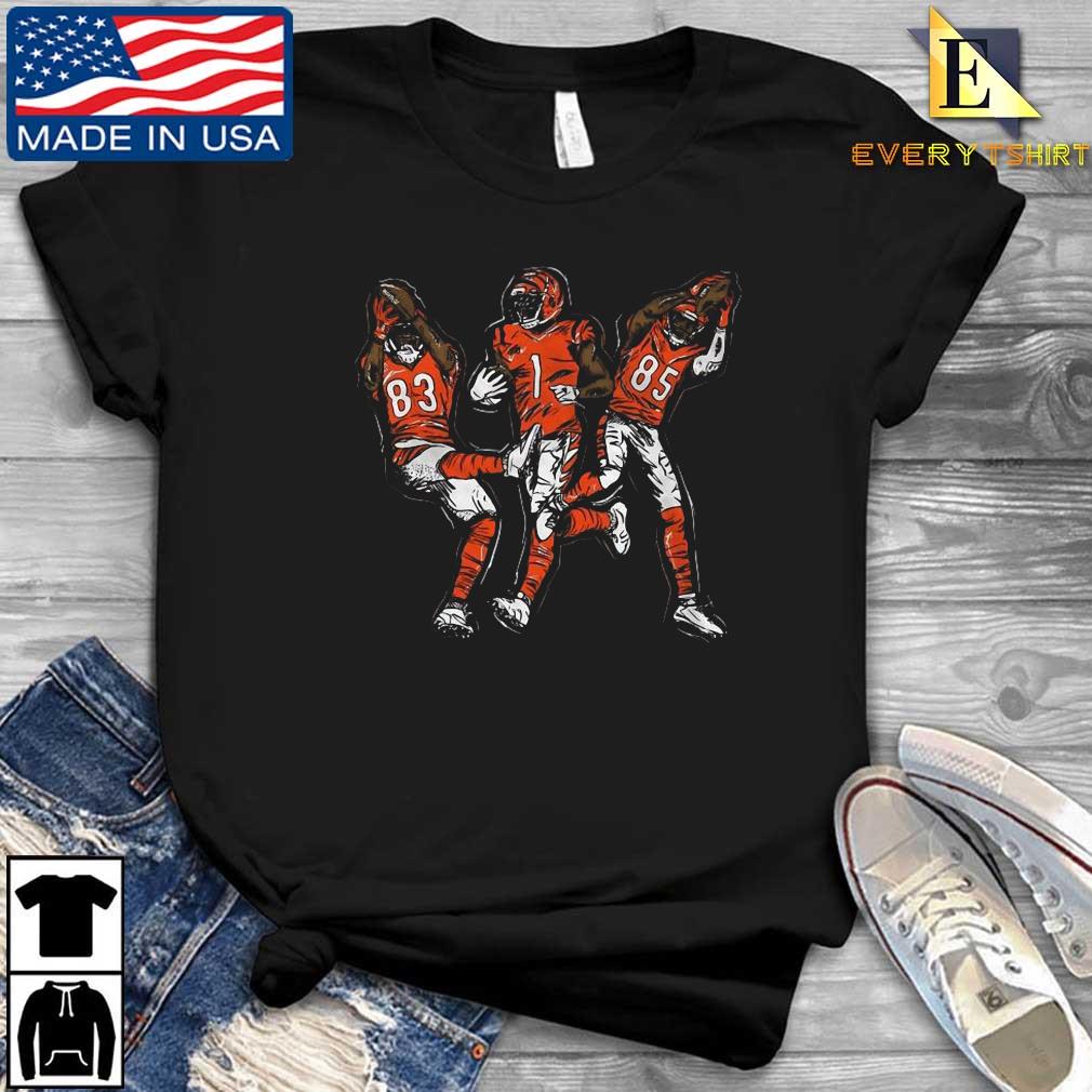 Nfl Team Apparel Youth Cincinnati Bengals Liquid Camo Shirt