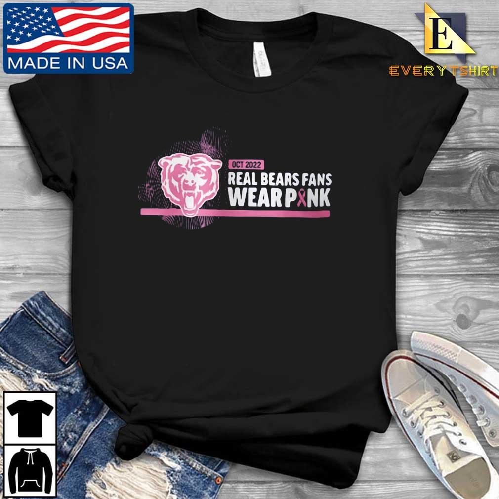 Chicago Bears breast cancer Oct 2022 real bears fans wear pink shirt, hoodie,  sweater and v-neck t-shirt