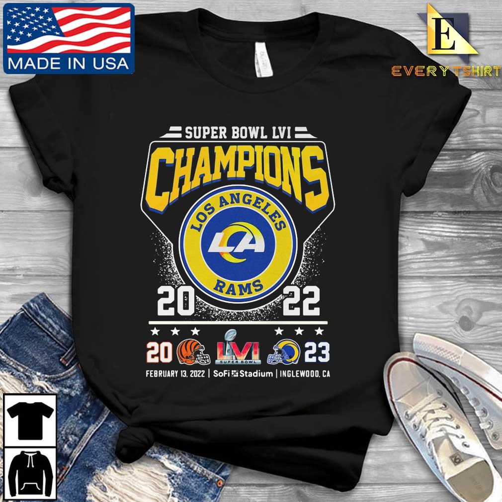 Los Angeles Rams Super Bowl LVI Champions 2022 Cincinnati 20 Rams 23 Shirt,  hoodie, sweater, long sleeve and tank top