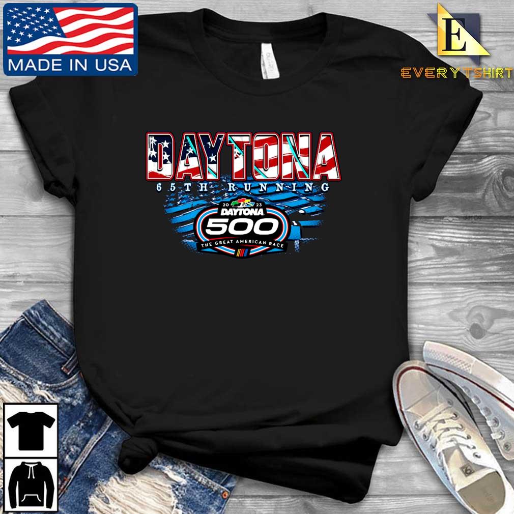 2023 Daytona 500 Checkered Flag Two Spot Knit Patriotic Eagle Shirt