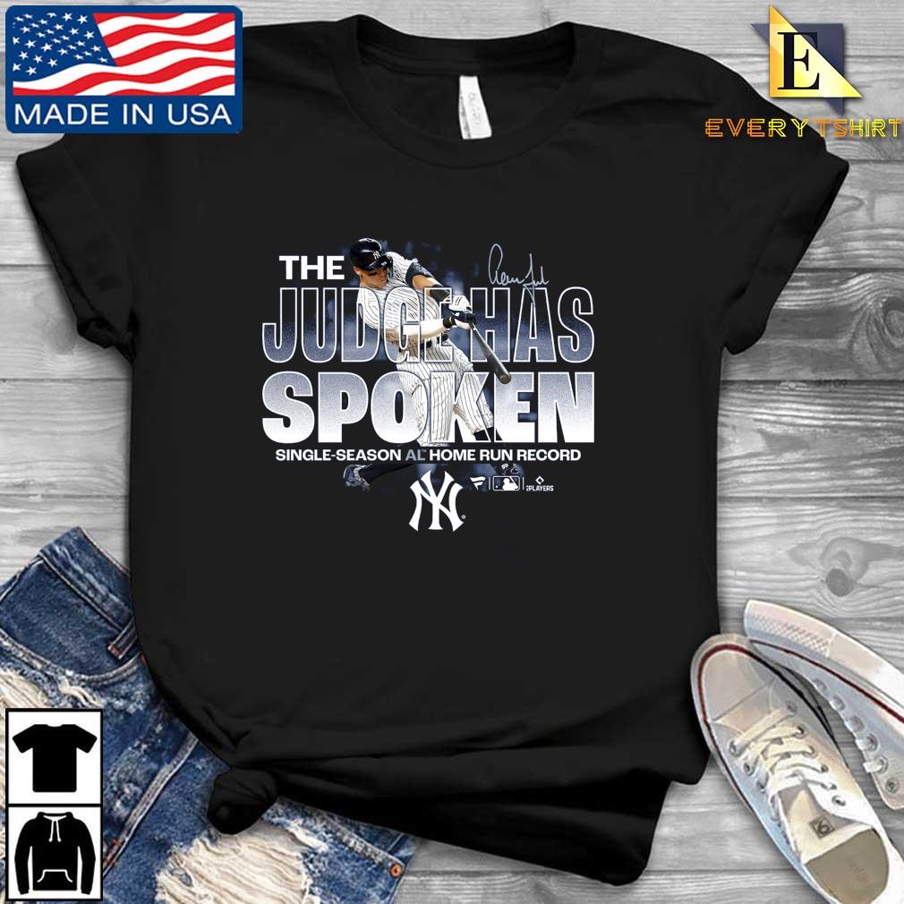 Aaron Judge 62 The Judge Has Spoken signature shirt, hoodie, sweater, long  sleeve and tank top