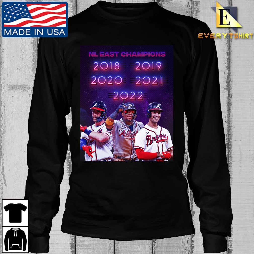 Atlanta Braves 2022 NL East Division Champions Back 2 Back Signatures  shirt, hoodie, sweater, long sleeve and tank top