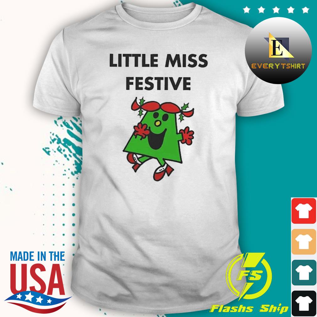 Little Miss Festive Christmas Xmas Holiday Best T-Shirt