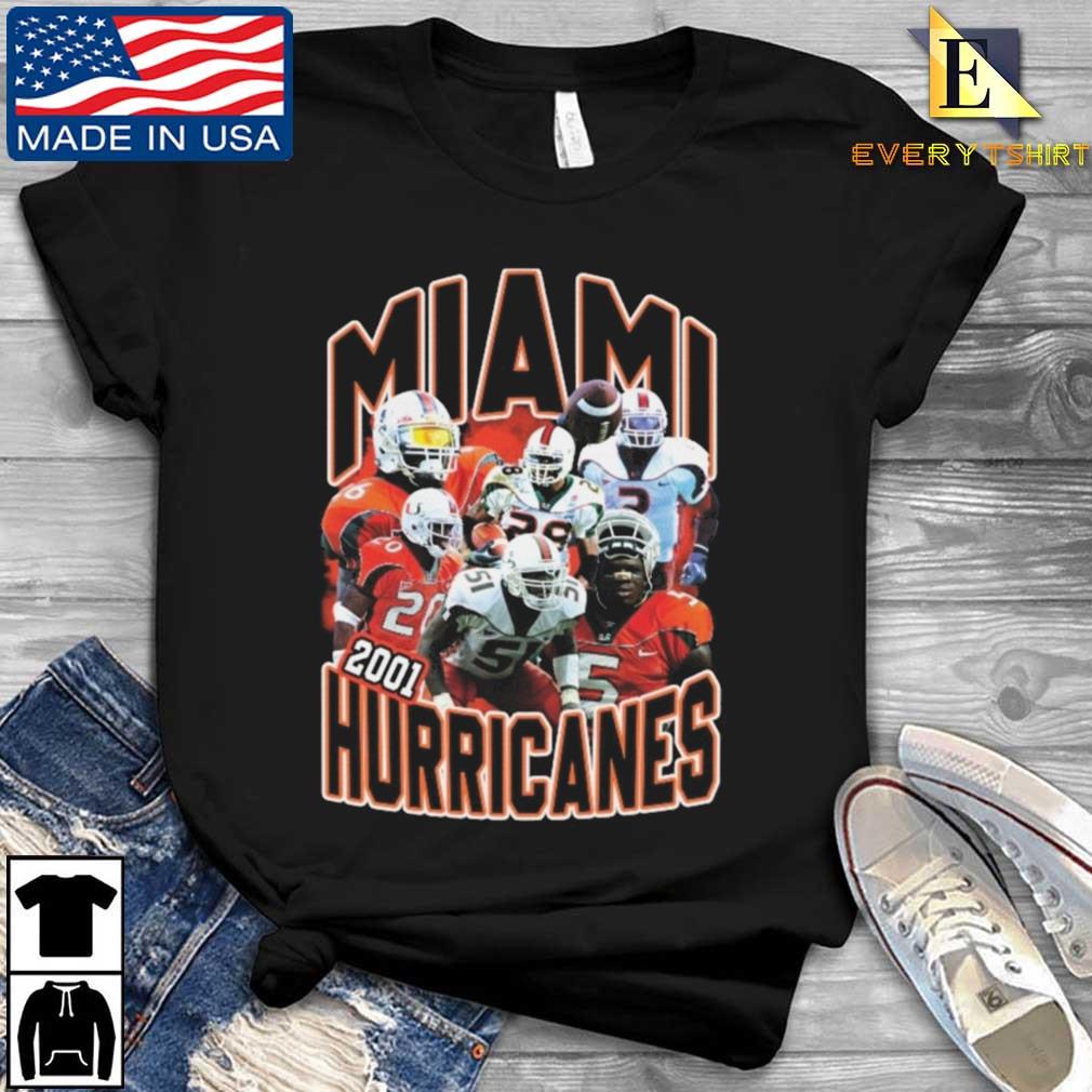 Original Miami Hurricanes 2001 Ed Reed Sean Taylor Clinton Portis Andre  Johnson Willis Mcgahee Jonathan Vilma T-shirt,Sweater, Hoodie, And Long  Sleeved, Ladies, Tank Top