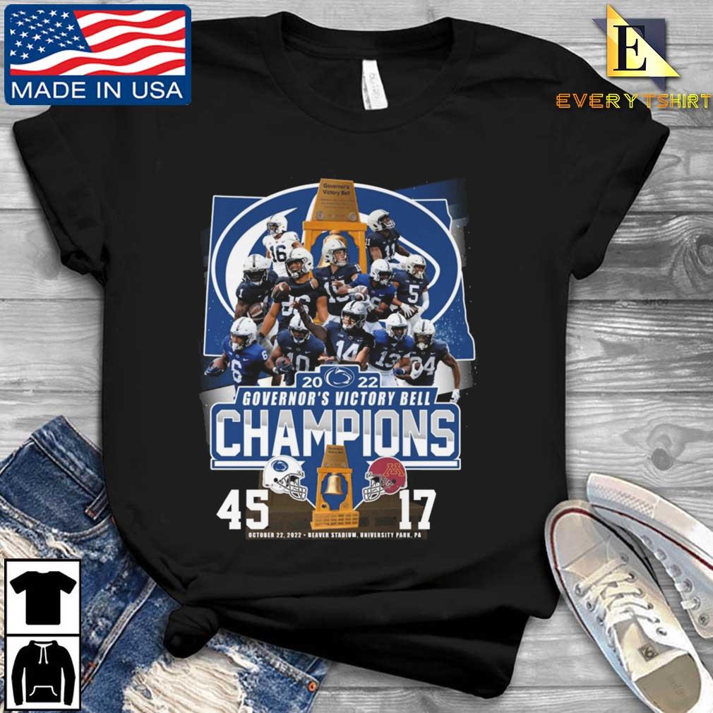 Penn State Nittany Lions Vs Minnesota Golden Gophers 45-17 2022 Governor_s Victory Bell Champions shirt