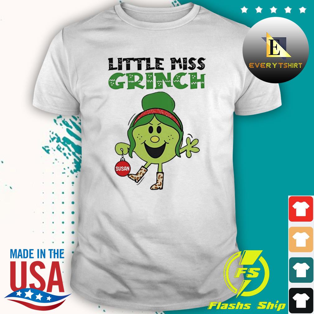 Personalized Little Miss Grinch Christmas Shirt