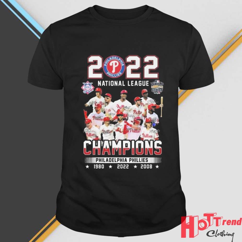 2022 World Series Champions Philadelphia Phillies team signatures shirt,  hoodie, sweater, long sleeve and tank top