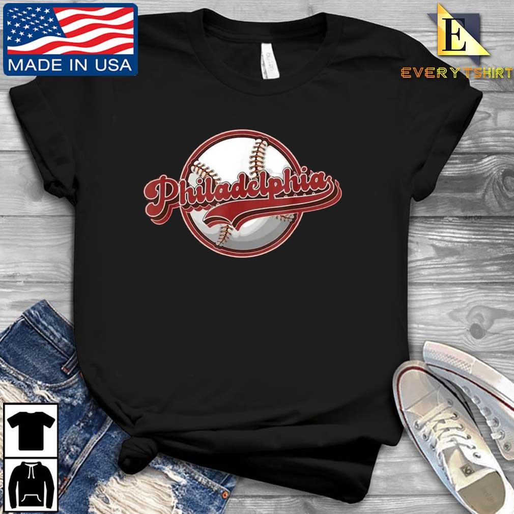 Philly Cityscape Baseball Philadelphia Skyline Retro Vintage 2022 Shirt