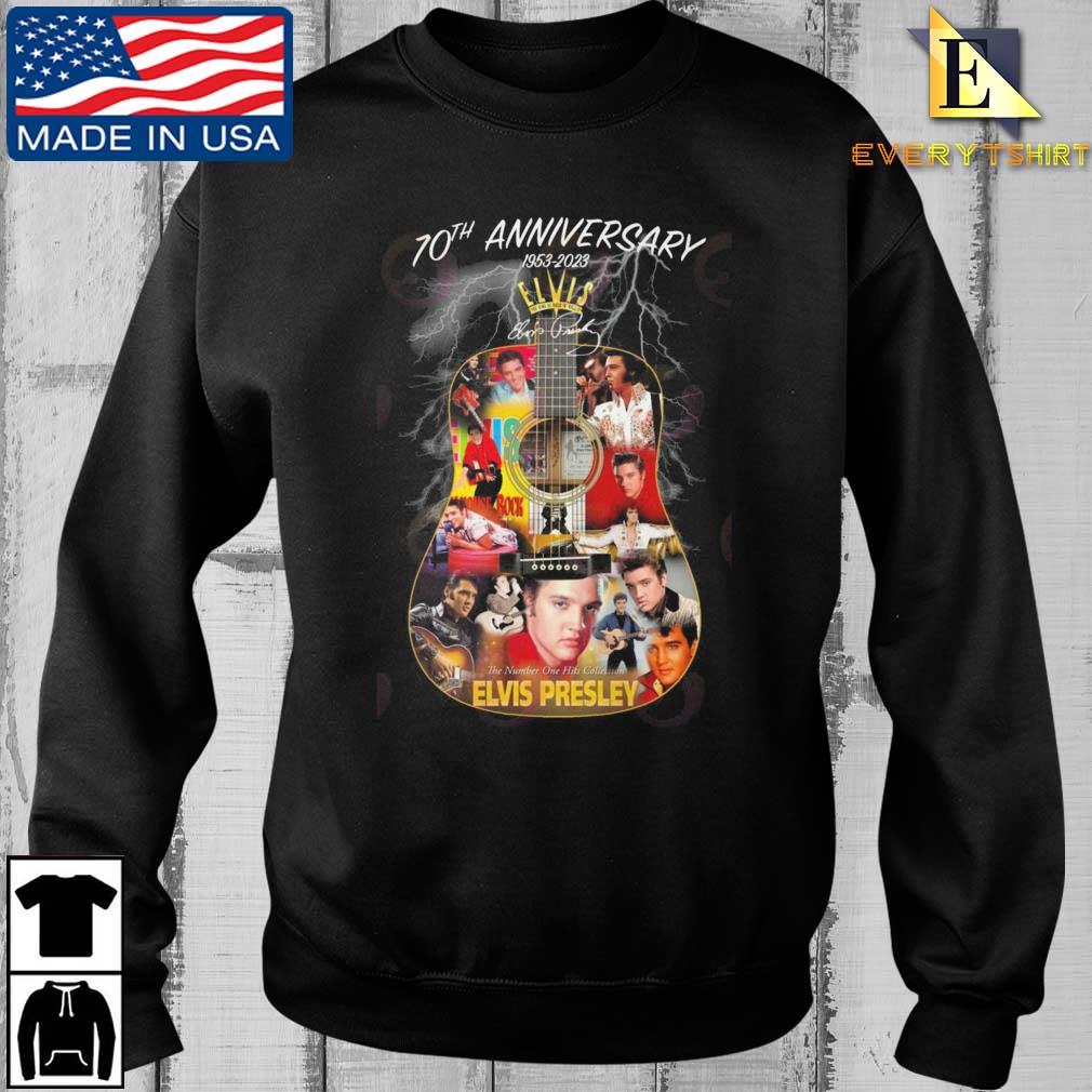 70th Anniversary 1953 – 2023 The Number One Hits Collection Elvis Presley Signature Shirt