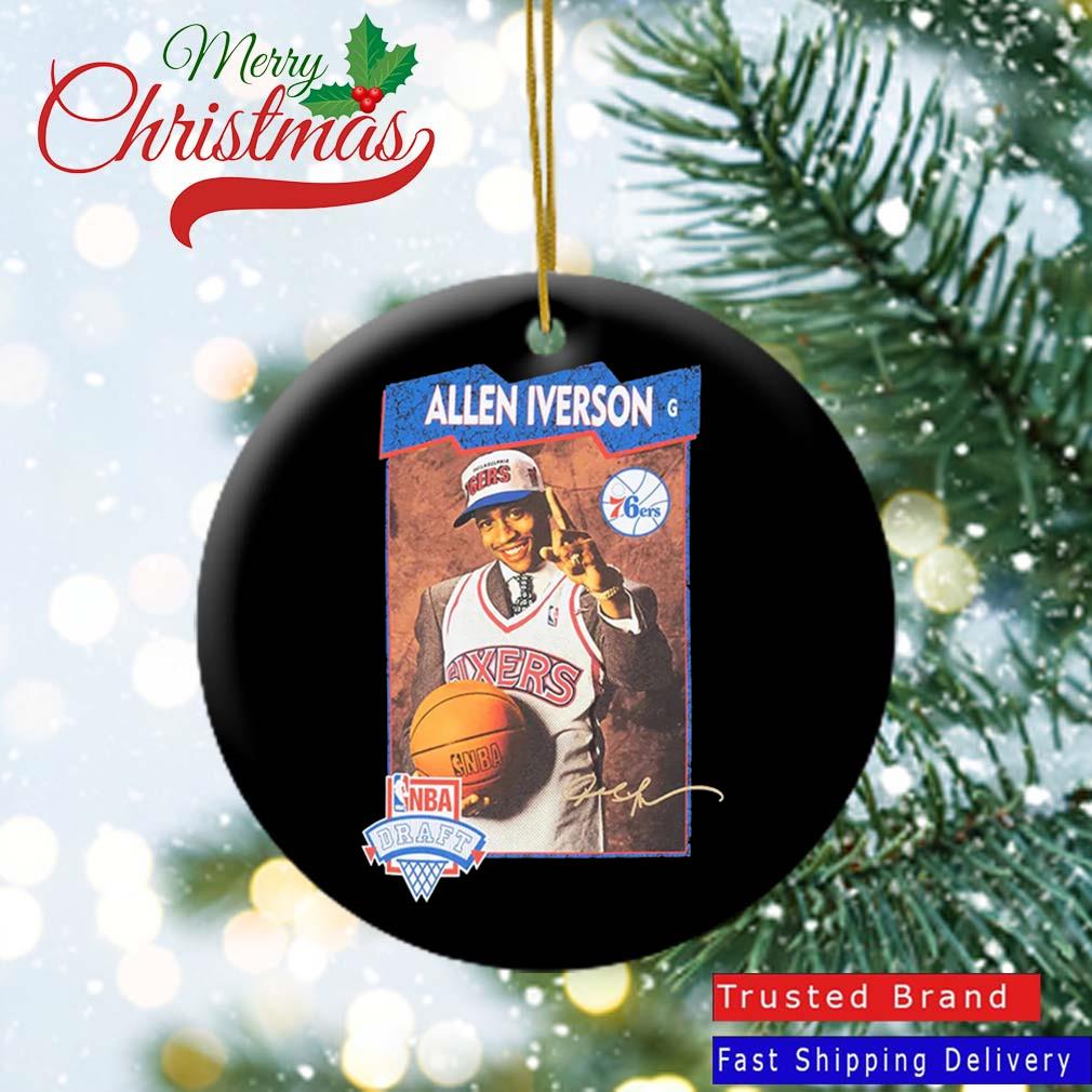 Allen Iverson Philadelphia 76ers Mitchell & Ness NBA Draft Day Vintage Signature Ornament