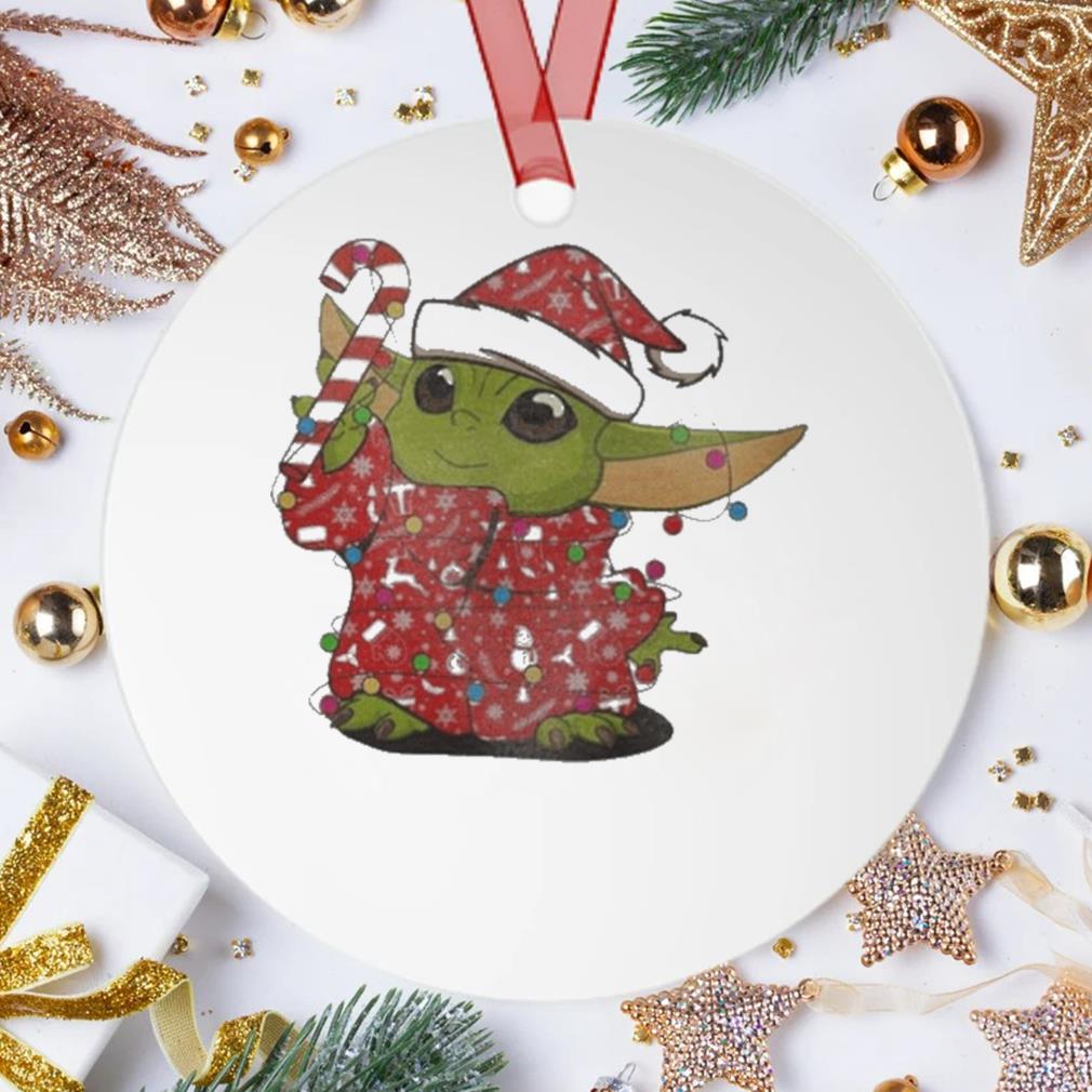 Baby Yoda Merry Christmas 2022 Leprechaun Cute Ornament