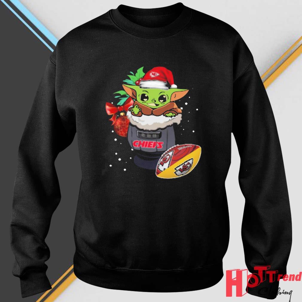 Funny Kc Chiefs Baby Yoda Kansas City Chiefs Christmas T-Shirt – The  Database Site Store