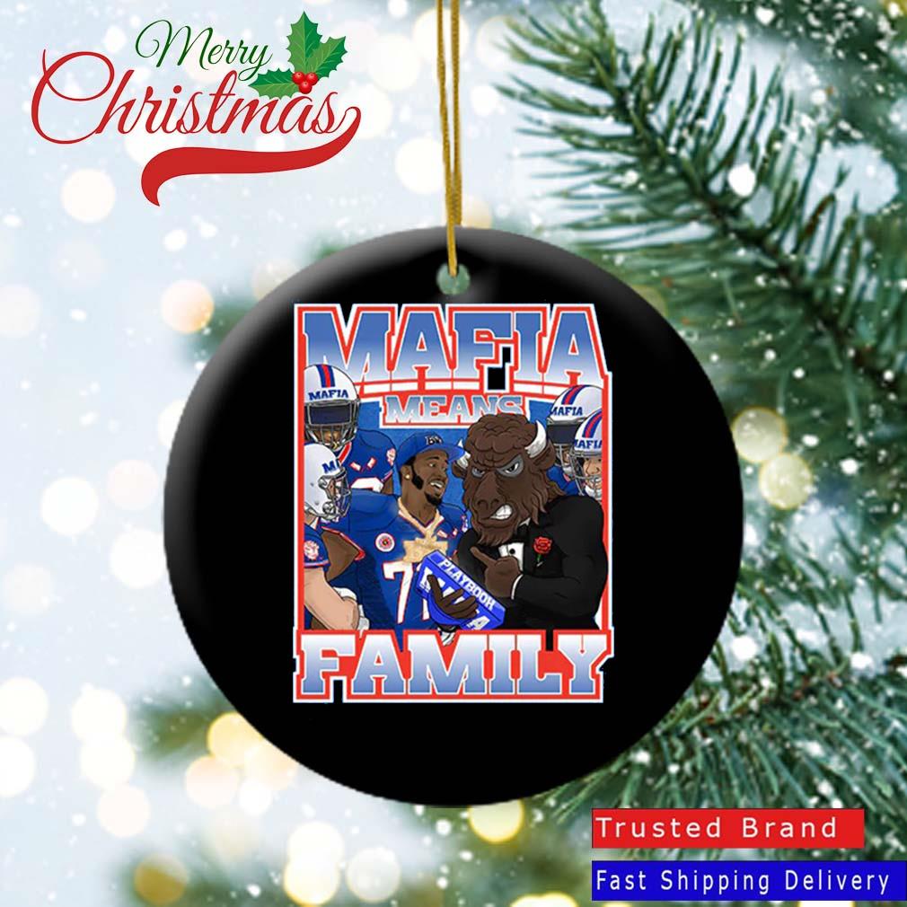 Buffalo Bills x Benny Collab Mafia Means Family Ornament