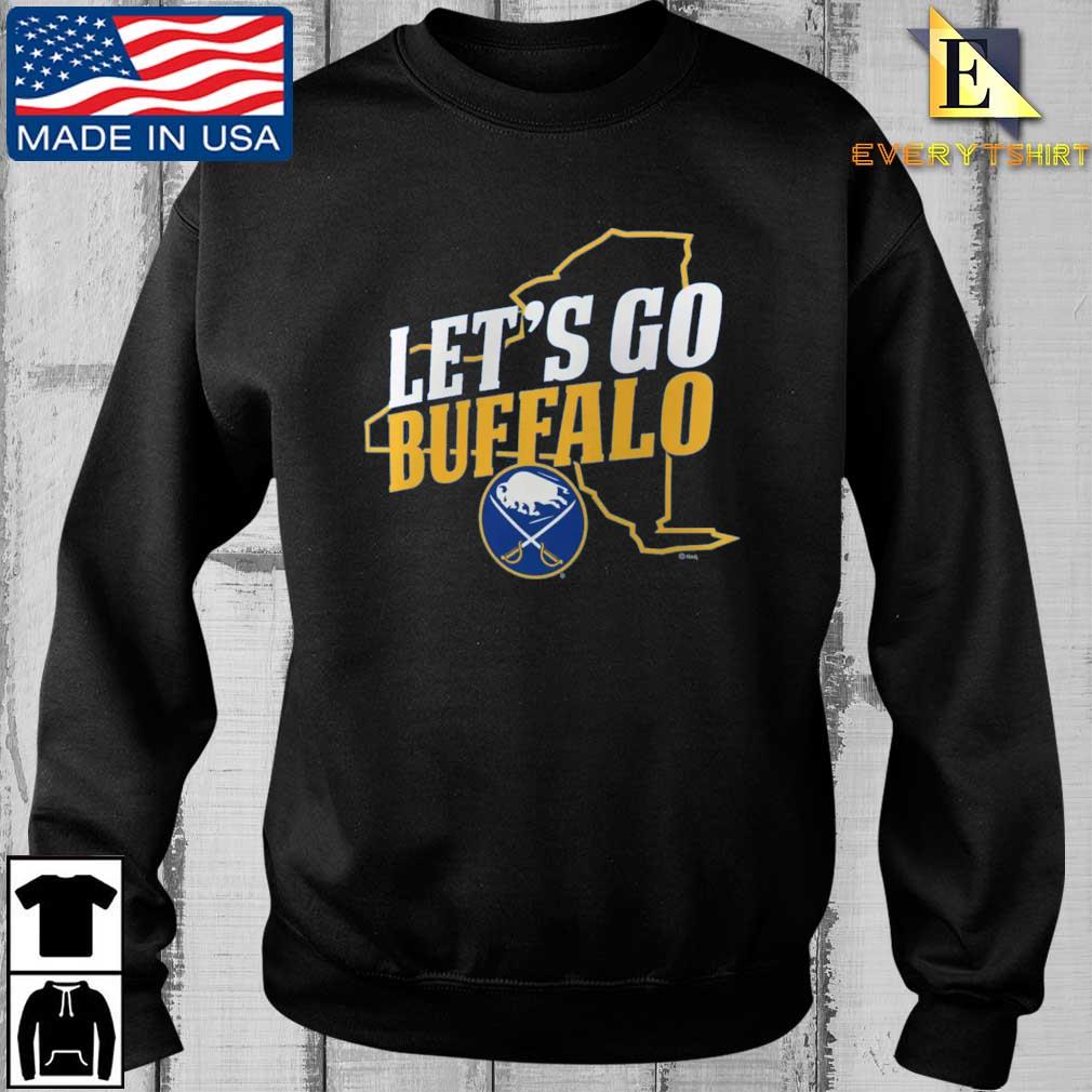 Buffalo Sabres Let's Go Buffalo Map Shirt