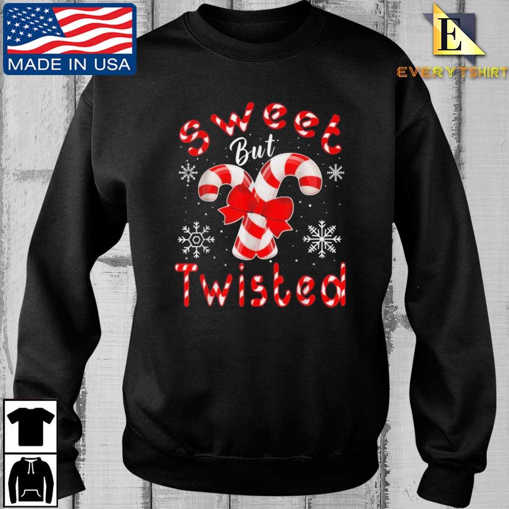Candy Cane Sweet But Twisted Funny Merry Christmas Sweater