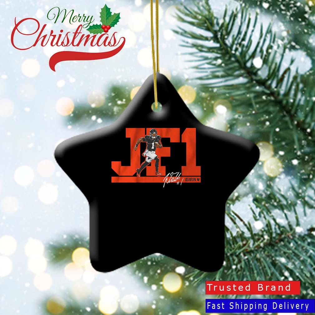 Chicago Bears Justin Fields JF1 Signature Ornament