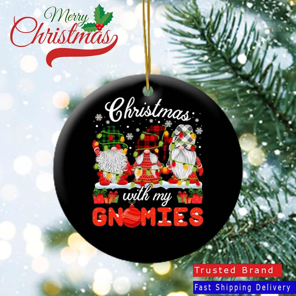 Christmas With My Gnomies Cute Gnomies Christmas 2022 Ornament