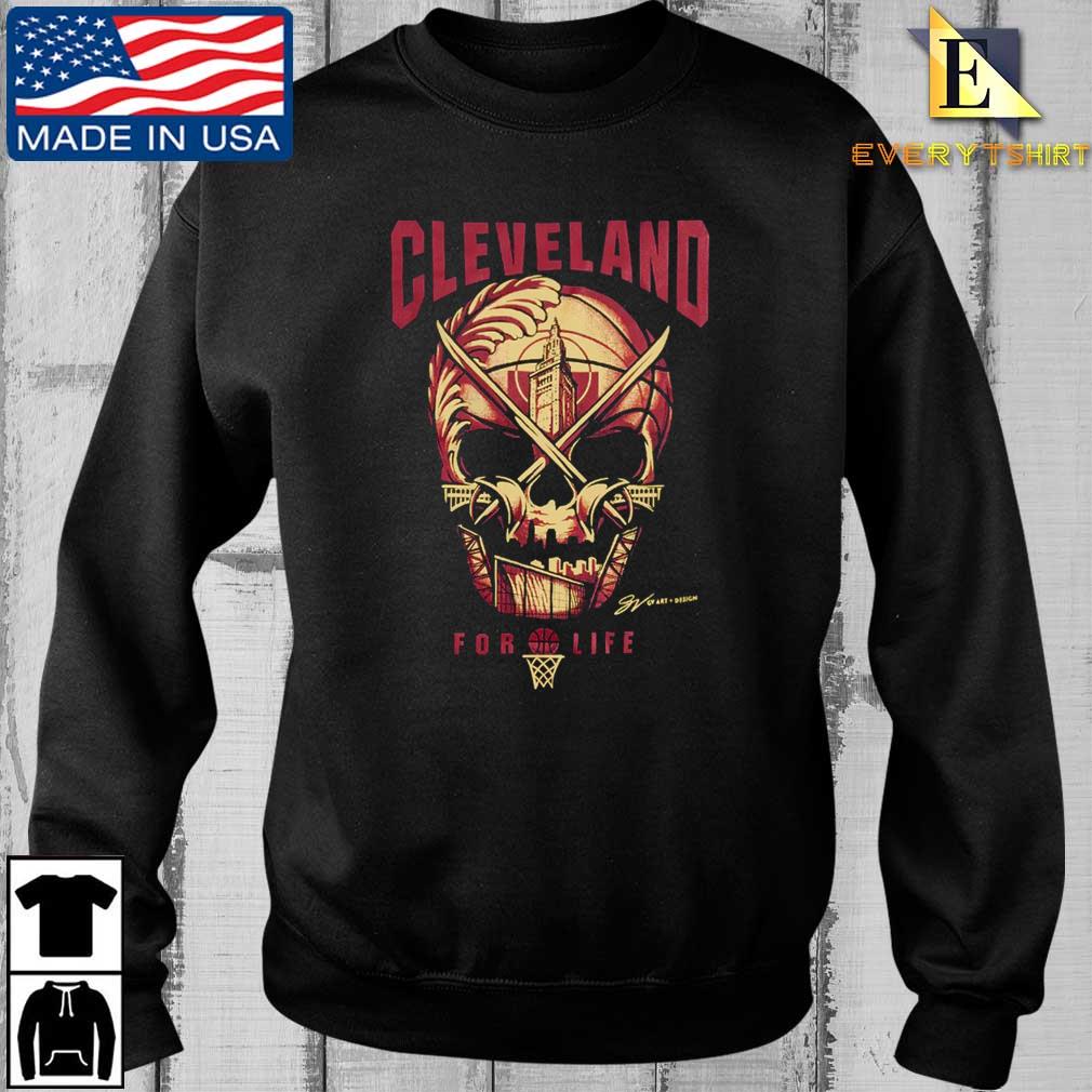 Cleveland Basketball Skull For Life 2022 Shirt