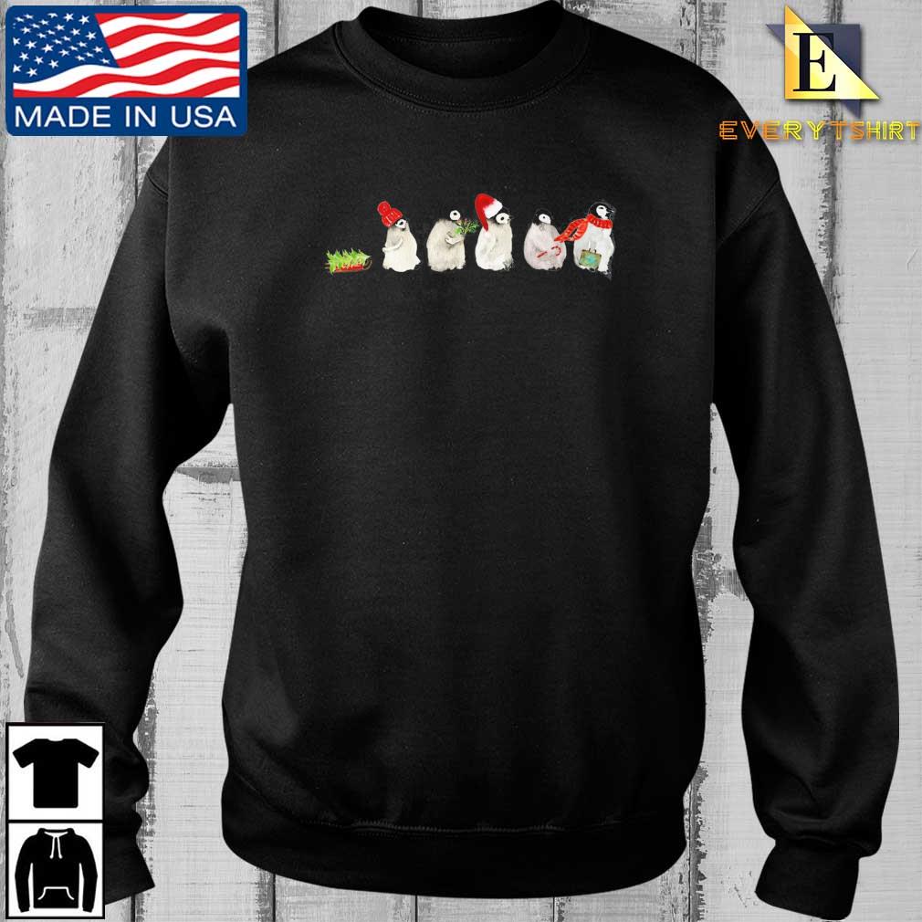 Cute Penguins Road Merry Christmas Sweater