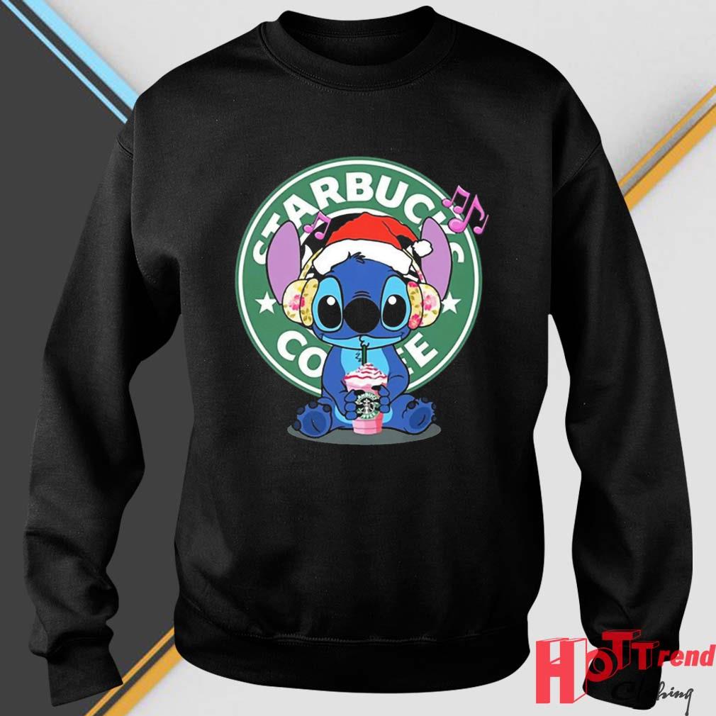 Disney Christmas Stitch With Starbucks Coffee Christmas Sweater