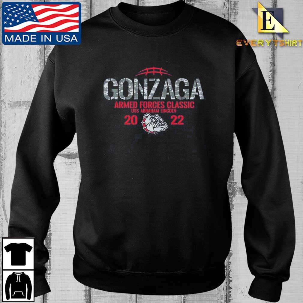 Gonzaga Bulldogs 2022 Armed Forces Classic USS Abraham Lincoln Shirt