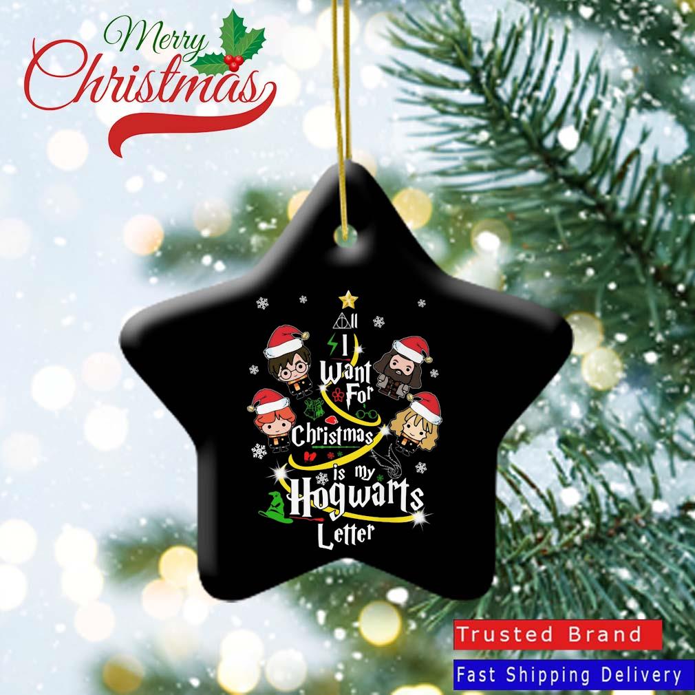 Harry potter I Want For Christmas Is my Hogwarts Letter 2022 Ornament