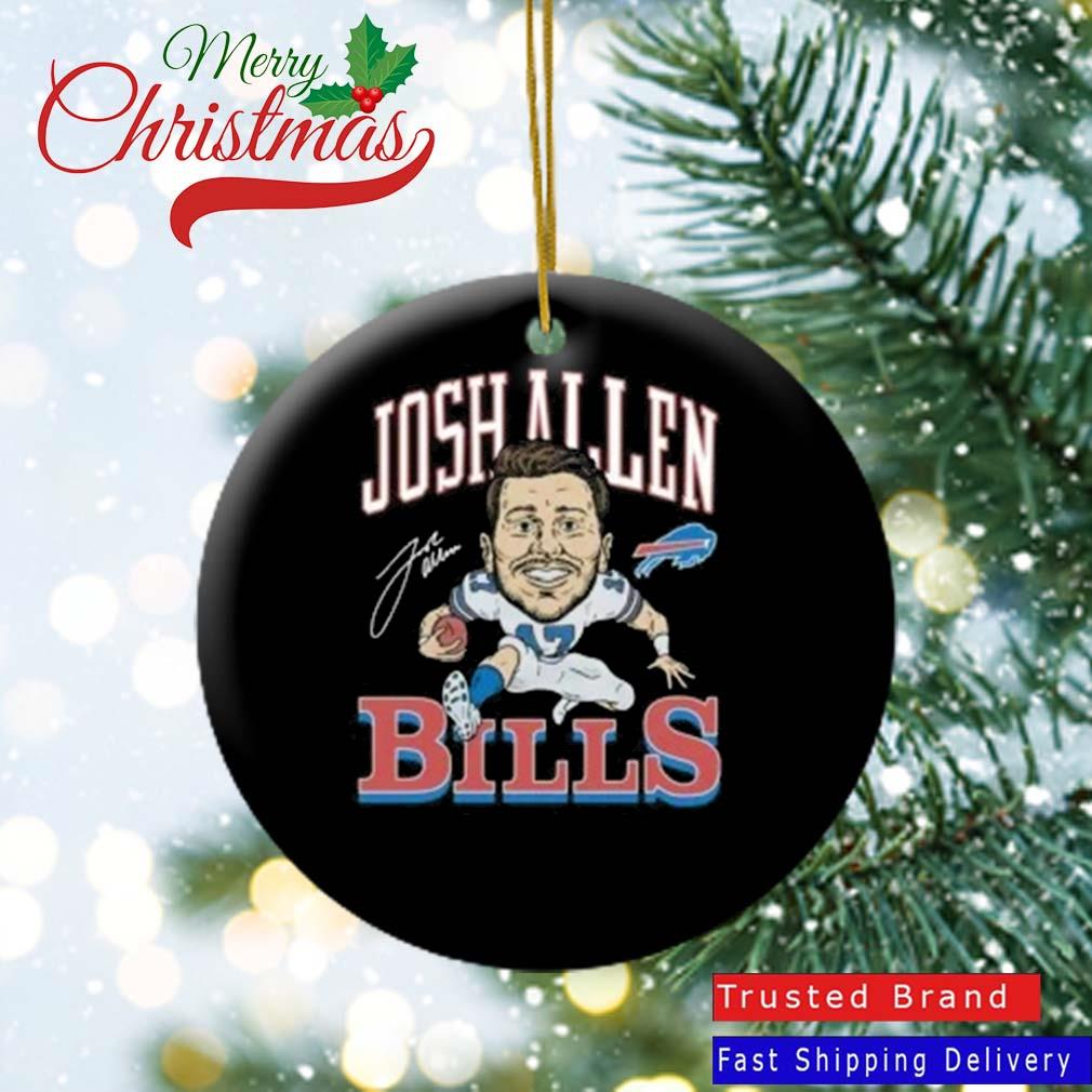 Homage Buffalo Bills Josh Allen Caricature Signature Ornament