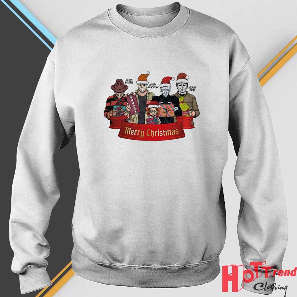 Horror Movie Characters Merry Christmas Sweater