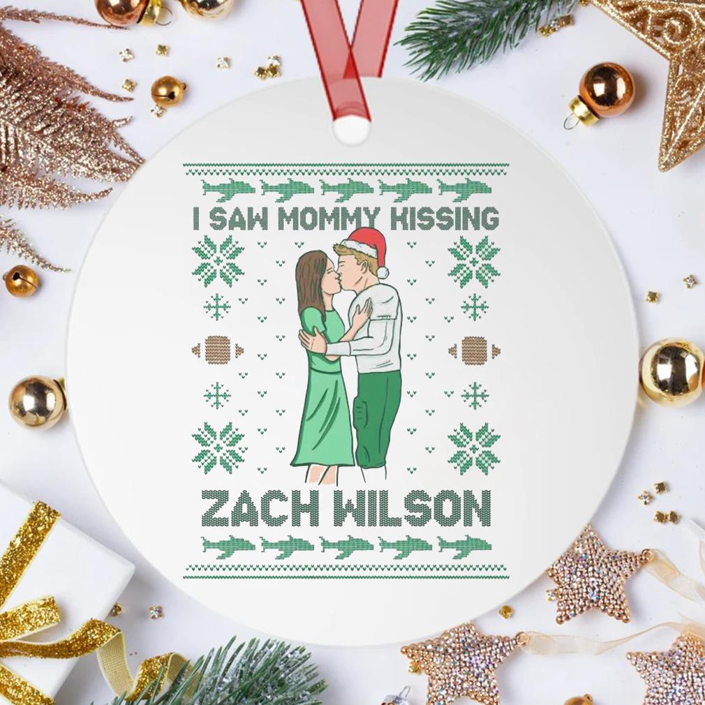 I Saw Mommy Kissing Zach Wilson Ugly Christmas Sweater