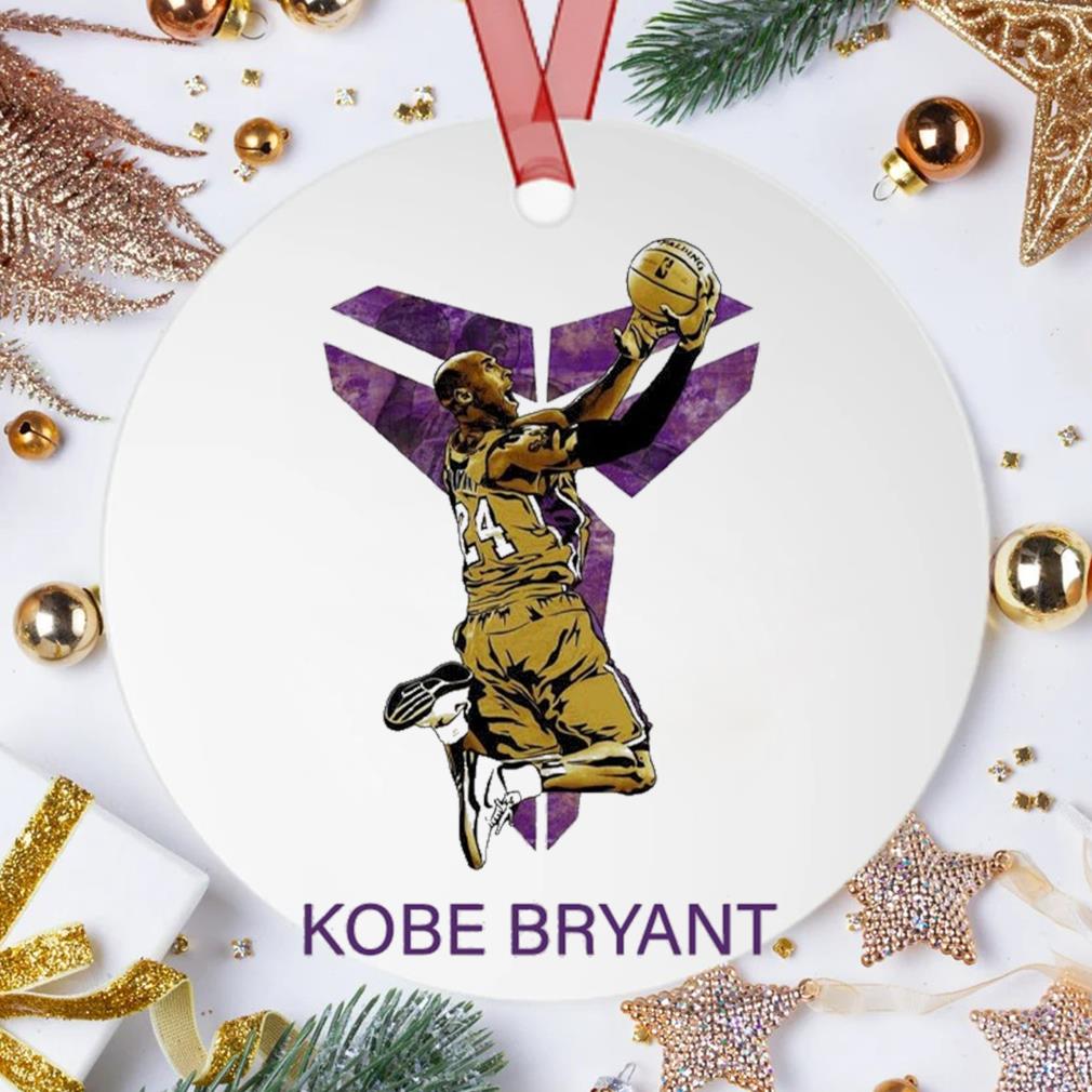 Iconic Symbol Black Mamba Kobe Bryant Lakers Basketball Ornament