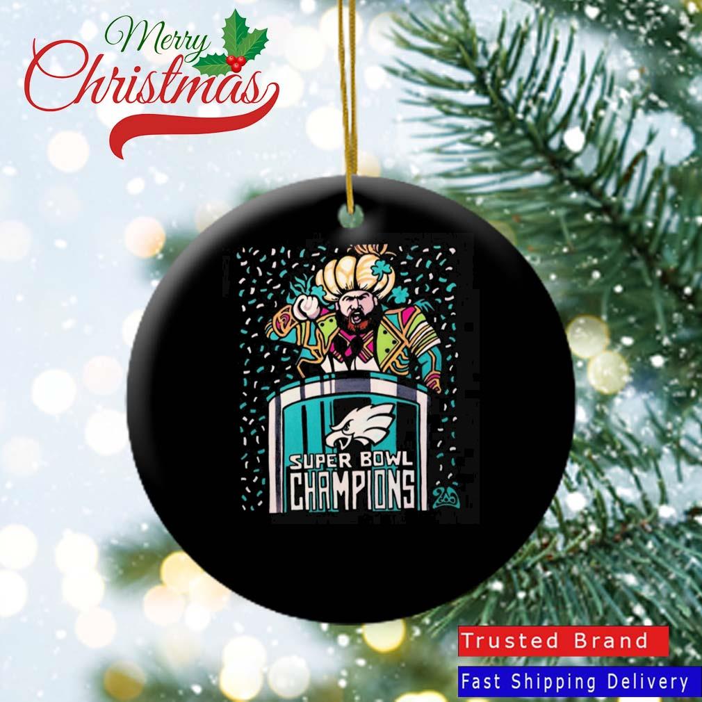 Philadelphia Eagles Merry Christmas Circle Ornament