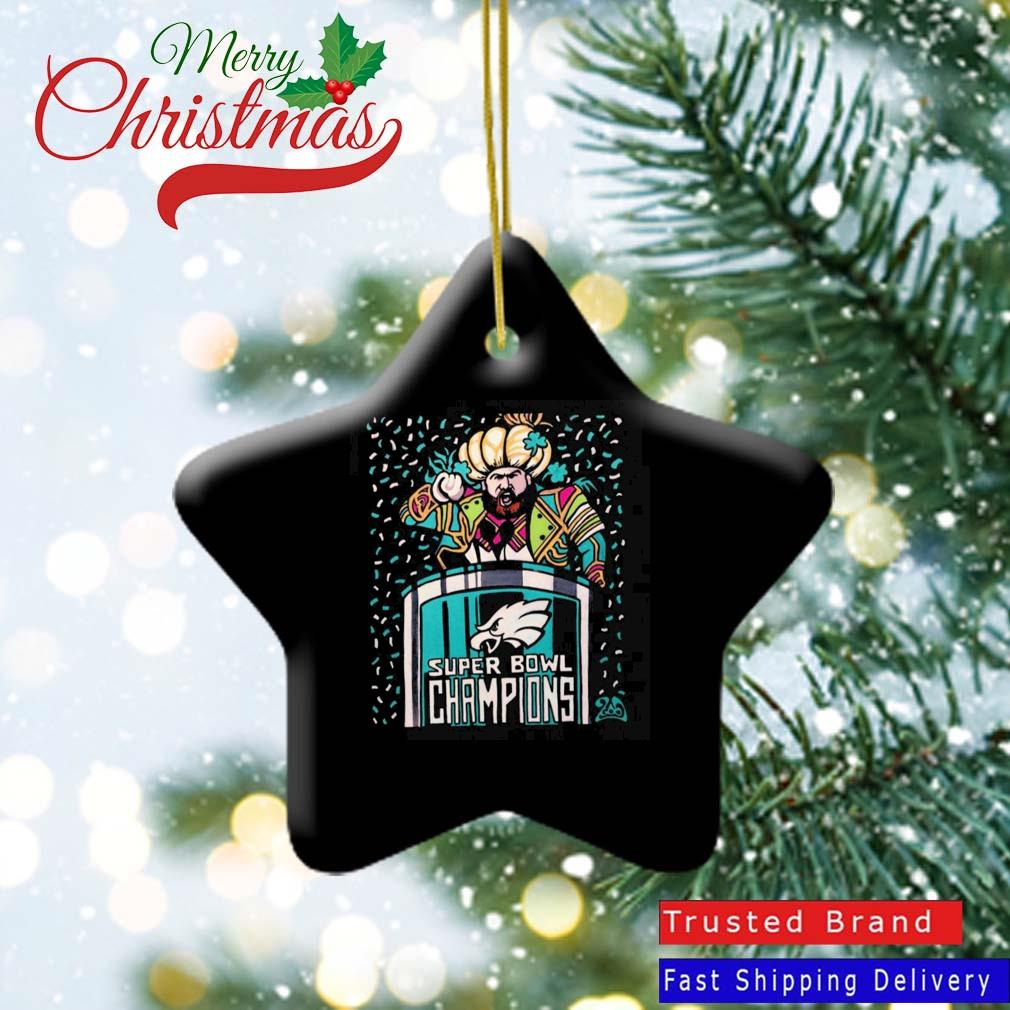 Philadelphia Eagles Logo NFL Ugly Grinch Christmas Ornament Custom Name