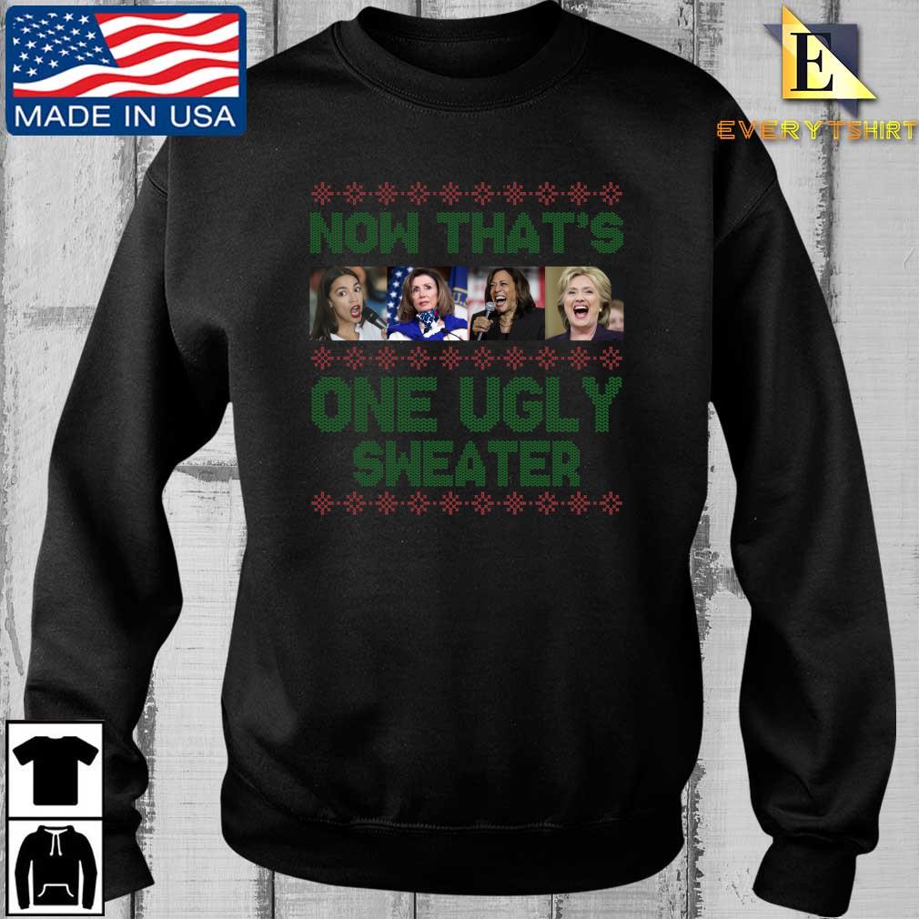 Kamala Harris Nancy Pelosi Hillary Clinton now that's one Ugly Christmas 2022 Sweater