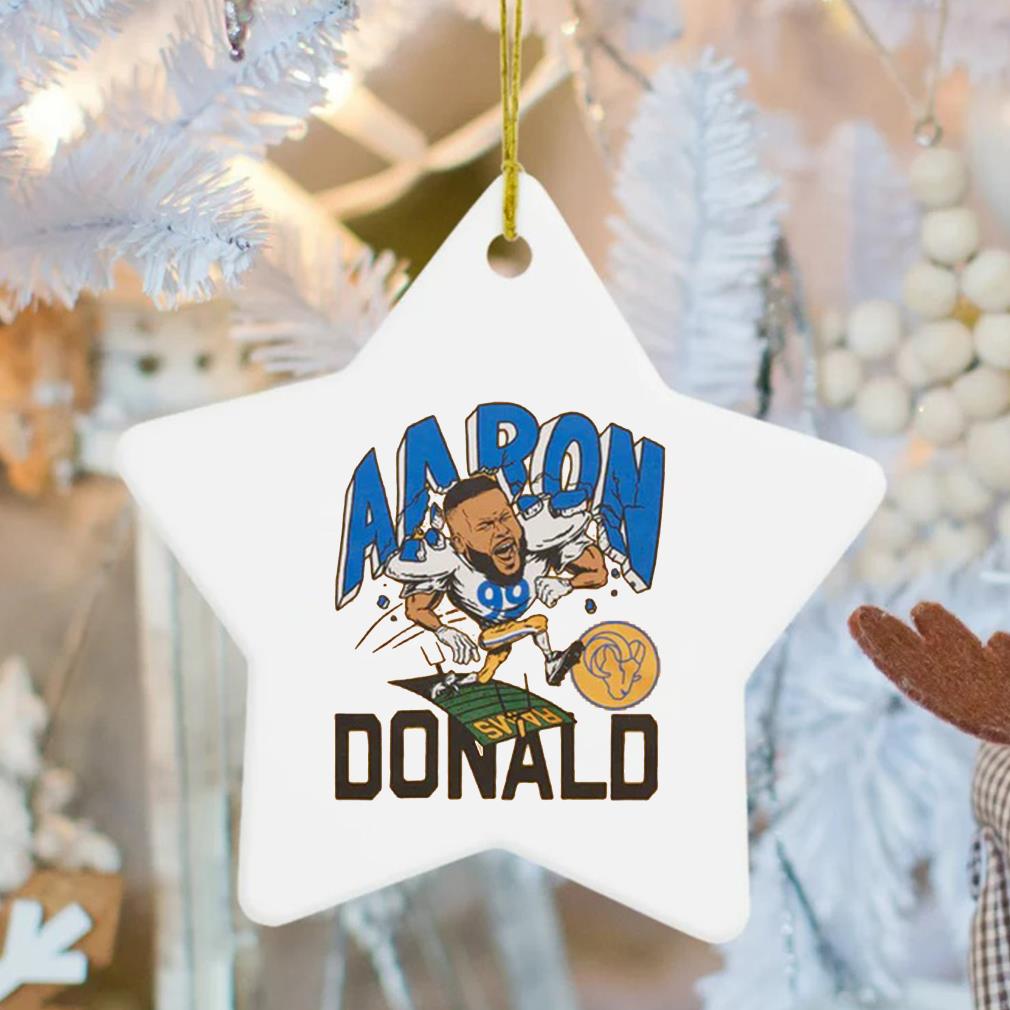 Los Angeles Rams Aaron Donald Homage Caricature Player Ornament