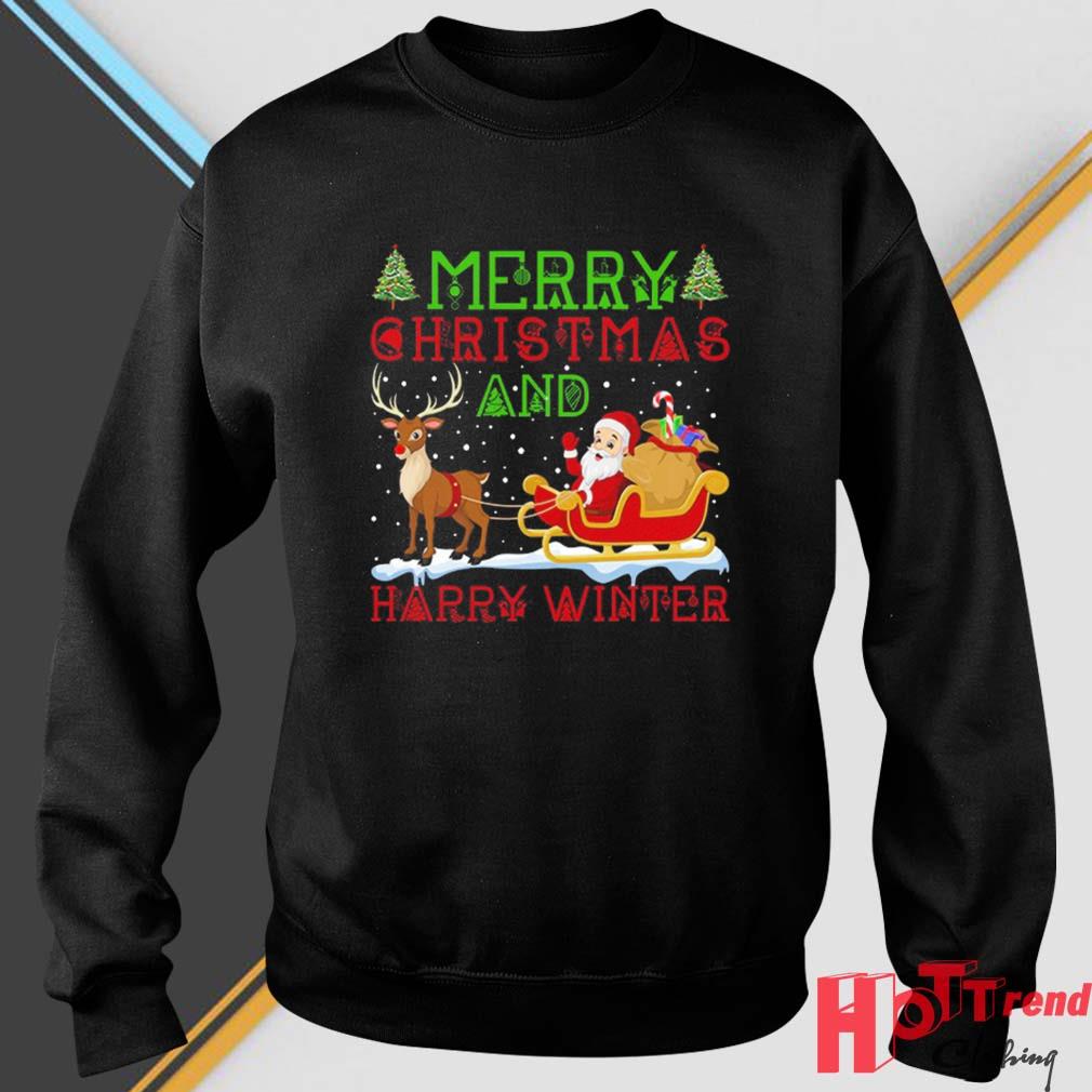 Merry Christmas And Happy Winter Santa Claus Reindeer 2022 Sweater