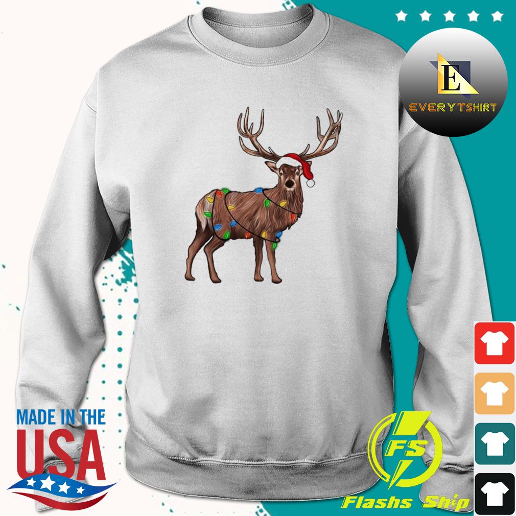 Merry Christmas Reindeer Light Sweater