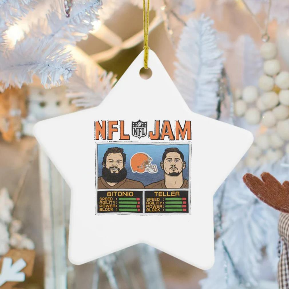 NFL Jam Cleveland Browns Bitonio And Teller Ornament
