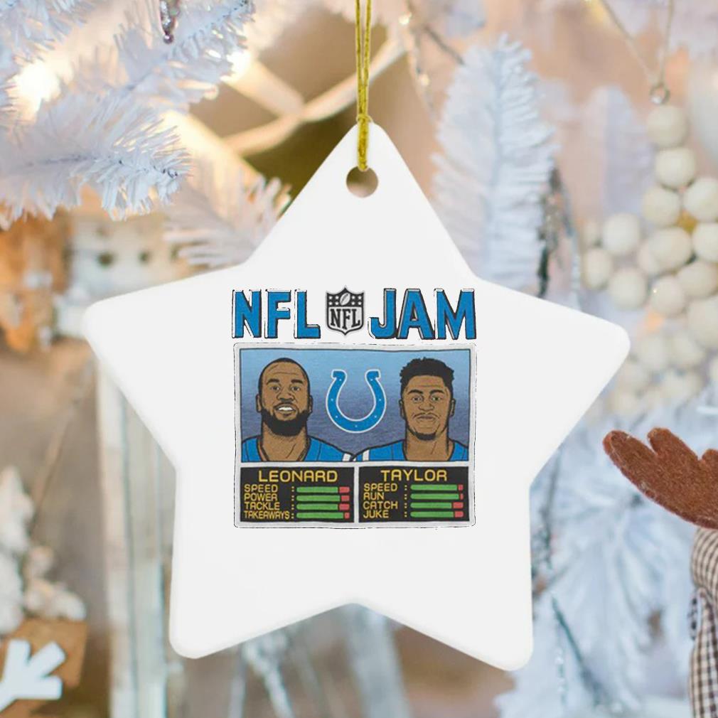 NFL Jam Indianapolis Colts Leonard And Taylor Ornament