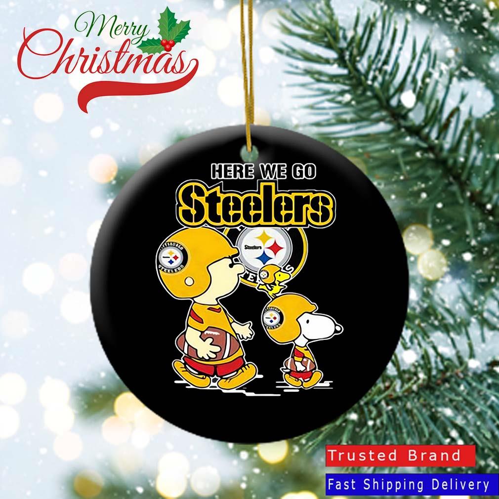 Snoopy and Woodstock Pittsburgh Steeler Christmas 2021 Ornament