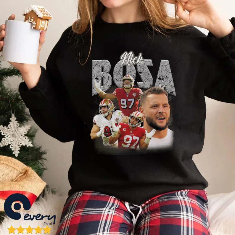 Nick Bosa San Francisco 49ers retro shirt, hoodie, sweater, long