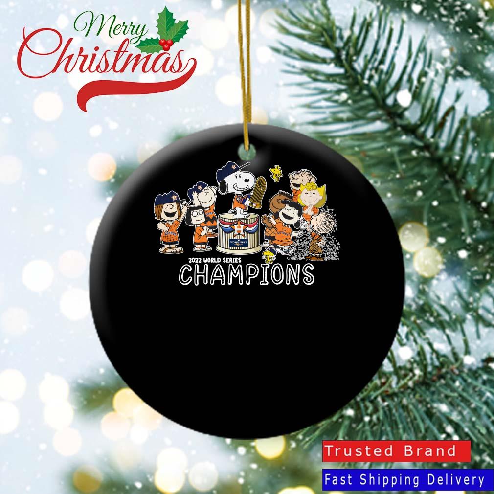 Official The Peanuts Snoopy And Friend Houston Astros MLB 2022 World Series Champions Ornament