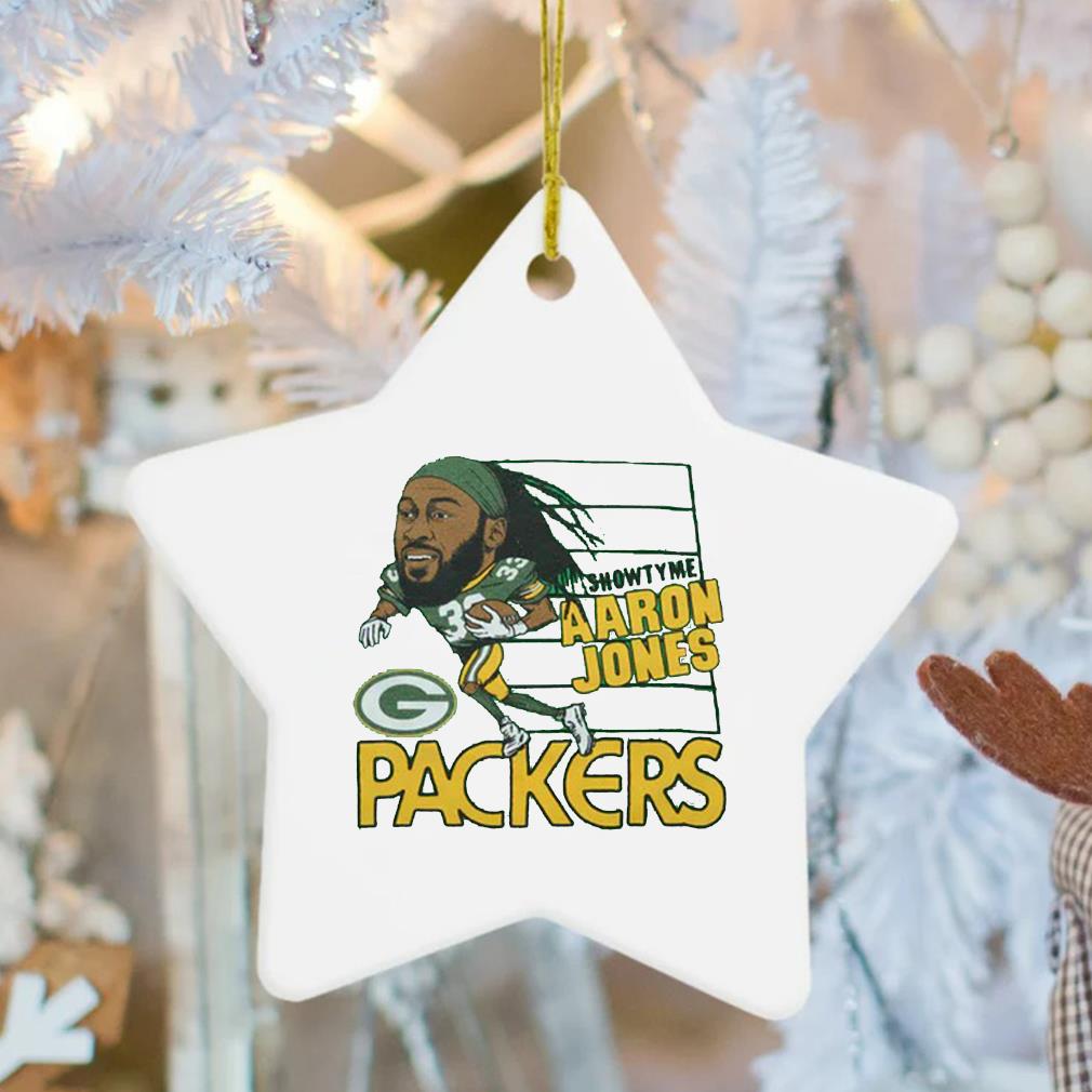 Packers Showtyme Aaron Jones Homage Caricature Player Ornament