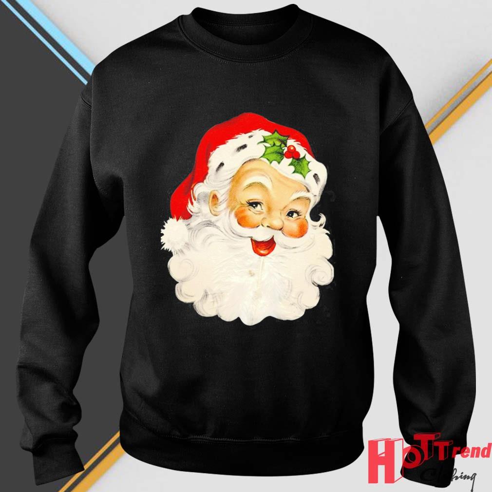 Red Santa Face Christmas Santa Claus Christmas Jumpers Sweatshirt